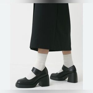 Vagabond Brook Pump Black Leather Square Toe Mary Jane’s EU36 Women’s 6